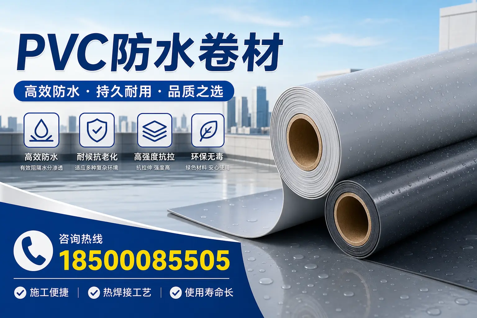 PVC防水卷材施工过程详解，确保在新余顺利完成项目